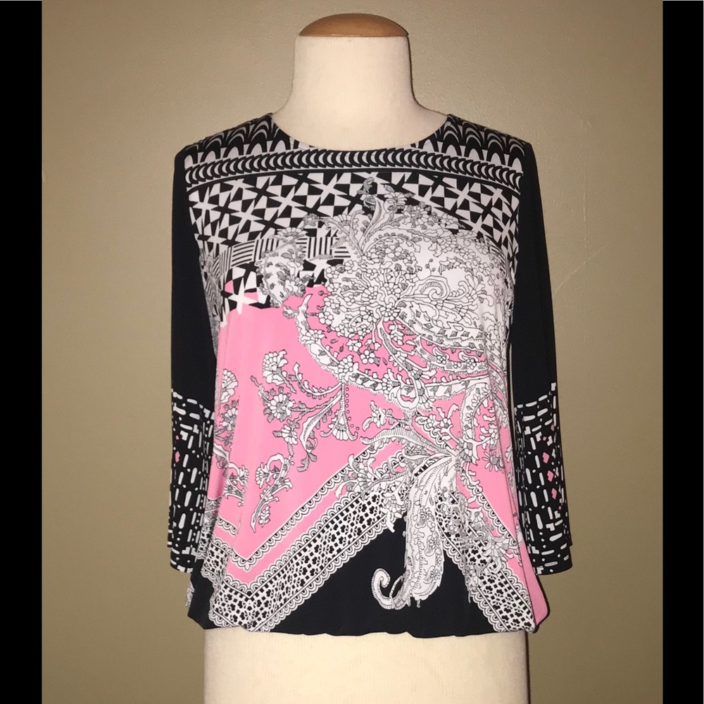 Alfani Three-quarter length sleeve top 1X